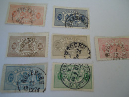 SWEDEN USED  STAMPS  WITH POSTMAK  1907 - Collections