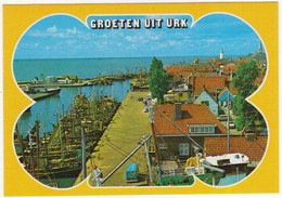 Groeten Uit Urk - Gezicht Over Het Dorp En Haven - (Nederland / Holland) - URK 6 - (VW T1-BUS) - Urk