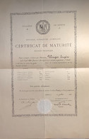 Certificat Collège De Genève 1896: Eugéne Wenger (Schweiz Suisse Scolaire School Schule Diplome Diploma Diplom - Diplome Und Schulzeugnisse