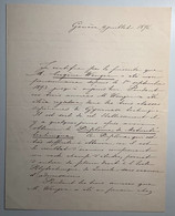 Certificat Gymnase De Genève 1896: Eugéne Wenger (Schweiz Suisse Scolaire Schule Diplome Ingénieur école Polytechnique - Diplômes & Bulletins Scolaires