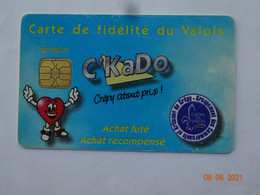 CARTE A PUCE CHIP CARD  CARTE FIDÉLITÉ  CARTAPLUS CREPY EN VALOIS 60 OISE - Cartes De Fidélité Et Cadeau