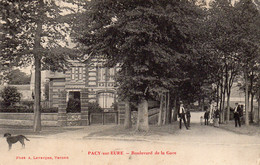 CPA   27   PACY-SUR-EURE---BOULEVARD DE LA GARE - Pacy-sur-Eure