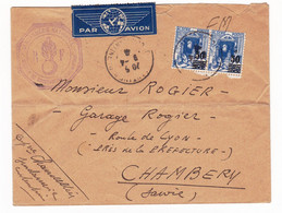 Lettre 1944 Constantine Algérie Gendarmerie Nationale Chambéry Savoie - Covers & Documents