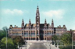 A13254- TOWN HALL BUILDING VIENNA, ARCHITECTURE BOULEVARD MONUMENT AUSTRIA VINTAGE POSTCARD - Ringstrasse