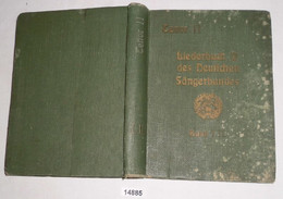 Liederbuch Des Deutschen Sängerbundes I. Band Tenor II - Music