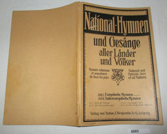 National-Hymnen Und Gesänge Aller Länder Und Völker, Heft I - Europäische Hymnen - Música