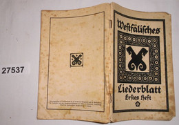 Westfälisches Liederblatt - Erstes Heft - Music