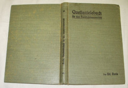 Quellenlesebuch Für Den Geschichtsunterricht - Livres Scolaires