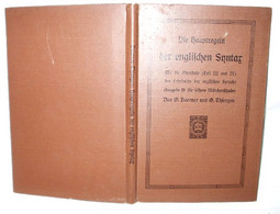 Die Hauptregeln Der Englischen Syntax Für Die Oberstufe (Teil III Und IV) Des Lehrbuches Der Englischen Sprache - Ausgab - Schulbücher