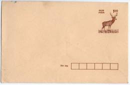 India 1995 100p Stag Deer Envelope CSP Printed MINT # 5417 Inde Indien - Covers
