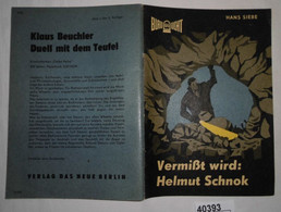 Vermißt Wird: Helmut Schnok - Kriminalerzählung (Blaulicht, Heft 66) - Andere & Zonder Classificatie