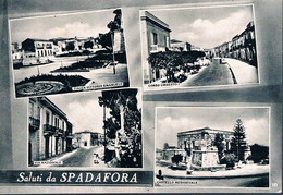 B4663 - Messina, Saluti Da Spadafora 4 Vedute, Viaggiata 1963 , F. G. - Palermo