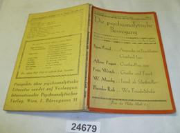 Die Psychoanalytische Bewegung II. Jahrgang Heft 5 September-Oktober 1930 - Sonstige & Ohne Zuordnung