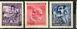 DEUTSCHES REICH - BÖHMEN & MÄHREN 1944 - MNH - Mi 128-130 - Unused Stamps