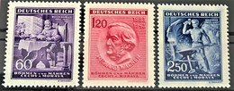 DEUTSCHES REICH - BÖHMEN & MÄHREN 1944 - MNH - Mi 128-130 - Unused Stamps