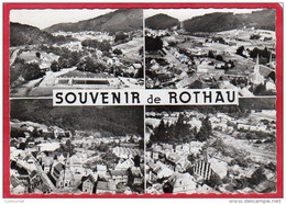 CPSM 67 ROTHAU Souvenir De  En Avion Au Dessus De Piscine Vue Sur La Claquette Le Centre  * Format CPM - Rothau