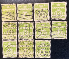 Danmark - Denmark - D2/9 - (°)used - 1952 - Michel 332x - Cijfer - Collections