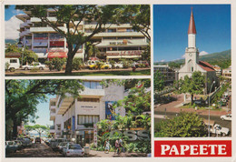 TAHITI - PAPEETE  Cathédrale Et Centre Valma - Voyagée 1995 - Ed. Pacific Promotion - Polynésie Française