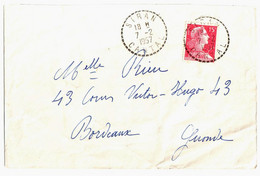 SIRAN Cantal Lettre 15 F Muller Rouge Yv 1011 Ob 1958 Recette Distribution Pointillé B7 - 1921-1960: Période Moderne