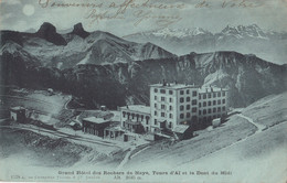 Suisse - Grand Hôtel Des Rochers De Naye - Oblitération 1905 Rochers De Naye Breuil-en-Auge 14 - Roche