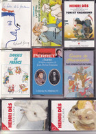 Musique Pour Enfants - 8 Cassettes En TBE - Henri Dés - Pierre Perret - Fables De La Fontaine - La Chèvre De M. Seguin - Beta-Tapes