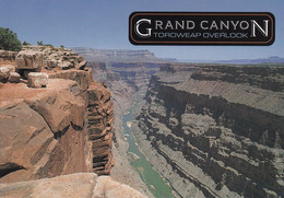 A13391-TOROWEAP VIEW GRAND CANYON MONUMENT OVERLOOK, ARIZONA PHOENIX 2002, USA USED STAMP SENT TO FRANCE POSTCARD - Gran Cañon