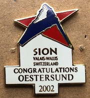 JEUX OLYMPIQUES - OLYMPICS GAMES - SION -VALAIS - WALLIS - CONGRATULATIONS OESTERSUND -  2002 - SUISSE - CERVIN -  (27) - Juegos Olímpicos