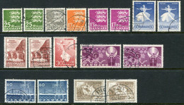 DENMARK 1962 Complete Issues With Ordinary And Fluorescent Papers, Used Michel 399x-408y - Usado