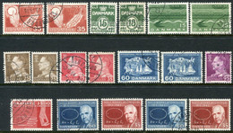 DENMARK 1963 Complete Issues With Ordinary And Fluorescent Papers, Used Michel 409x-418y Except 415y - Oblitérés