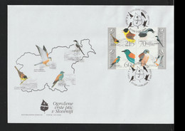 Slovenia FDC 1995 Birds In A Block Of Four (LAR10-61) - Other