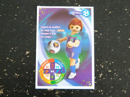 CARTE CARREFOUR PLAYMOBIL N° 14 - FOOTBALL - Andere & Zonder Classificatie