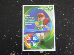 CARTE CARREFOUR PLAYMOBIL N° 32 - TENNIS DE TABLE PING PONG - Sonstige & Ohne Zuordnung