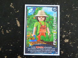 CARTE CARREFOUR PLAYMOBIL N° 57 - FRUITS ET LEGUMES - Autres & Non Classés