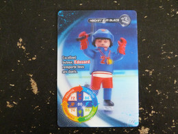 CARTE CARREFOUR PLAYMOBIL N° 77 - HOCKEY SUR GLACE - Andere & Zonder Classificatie