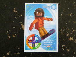 CARTE CARREFOUR PLAYMOBIL N° 91 - SNOWBOARD - Autres & Non Classés