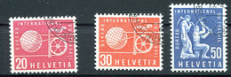 Svizzera (1956) - ILO / BIT - Mi. 100/102 Ø - IAO