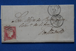 Z3 ESPANA BELLE LETTRE   1857  CASTILLA NUEVA MADRID   POUR  VALLADOLID+ AFFR. TRES  INTERESSANT - Briefe U. Dokumente