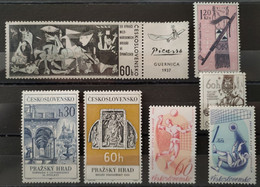 Tchécoslovaquie - 1962/1966 Lot 18 Timbres Neufs * - GUERNICA ** (voir Scan) - Unused Stamps