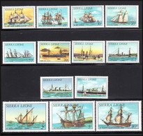 SIERRA LEONE, Bateaux, Bateaux A Voile, Bateaux A Vapeur YVERT N°602/15 ** MNH - Ships