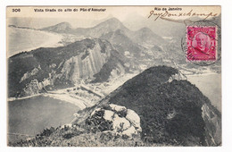 Carte Postale Rio De Janeiro 1911 Brasil Brésil Brazil Liège Belgique Pão De Açúcar - Storia Postale