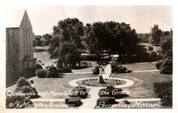 Perryville Missouri MO - Quadrangle And Main Walk To The Grotto St Mary's Seminary 1952 - Photo Post Card - Sonstige & Ohne Zuordnung