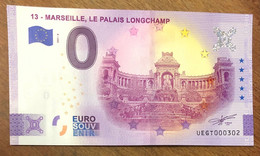 2021 BILLET 0 EURO SOUVENIR DPT 13 MARSEILLE LE PALAIS LONGCHAMP PAPER MONEY 0 EURO SCHEIN BANKNOTE - Private Proofs / Unofficial