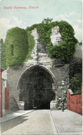 Castle Gateway, Lincoln (Valentines)-Postmark- Lincoln 4 1906-Marcophilie - Lincoln