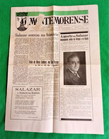 Montemor-o-Novo - Jornal Montemorense Nº 925, 2 De Agosto De 1970 - Imprensa. Évora. Portugal. - General Issues