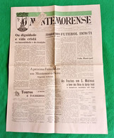 Montemor-o-Novo - Jornal Montemorense Nº 928, 23 De Agosto De 1970 - Imprensa. Évora. Portugal. - Allgemeine Literatur