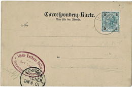 1901, 5 H. " VADUZ " Selt. Ans.-Karte,  A 5343 - ...-1912 Voorlopers