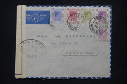 HONG KONG - Enveloppe Du Commandant Du S/S " Tai Poo Sek " Pour La France En 1939 Avec Contrôle Postal - L 103883 - Storia Postale