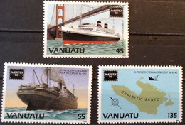 VANUATU Bateaux, Bateau, Bateaux A Voile. Paquebot, Yvert N° 740/2 ** MNH - Ships