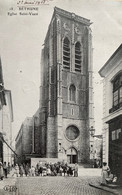 Béthune - La Place De L’église St Vaast - Villageois - Bethune