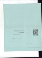 297  ENT Entier Postal  NCE  CP Avec Sa Carte Réponse - Cartas & Documentos